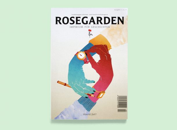 Rosegarden Magazin "Was ist Zeit?" Illustration: Stephanie F. Scholz